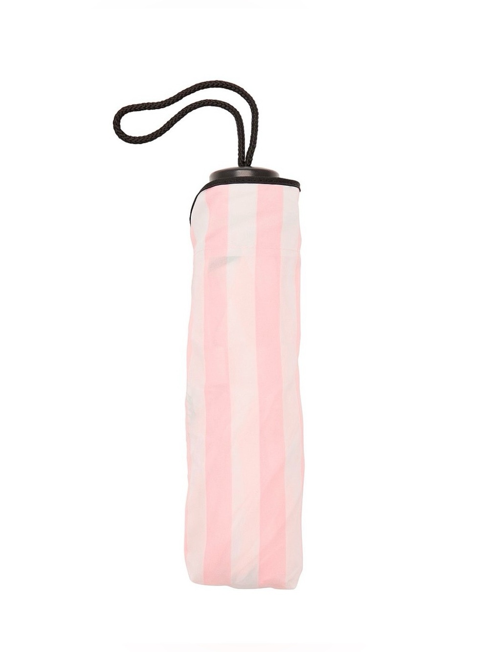 Victoria’s Secret Packable Umbrella Heritage Stripe Pink/White NWT